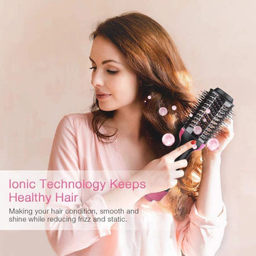 HAIR DRYER, STRAIGHTENER, CURLER AND VOLUMIZER BRUSH (4 IN 1 )
